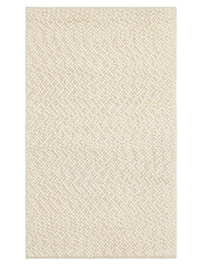Woolstar 100% Natural Kazak Patterned Living Room Sitting Room Hallway Entrance Handwoven Knitted Rug 06 CREAM