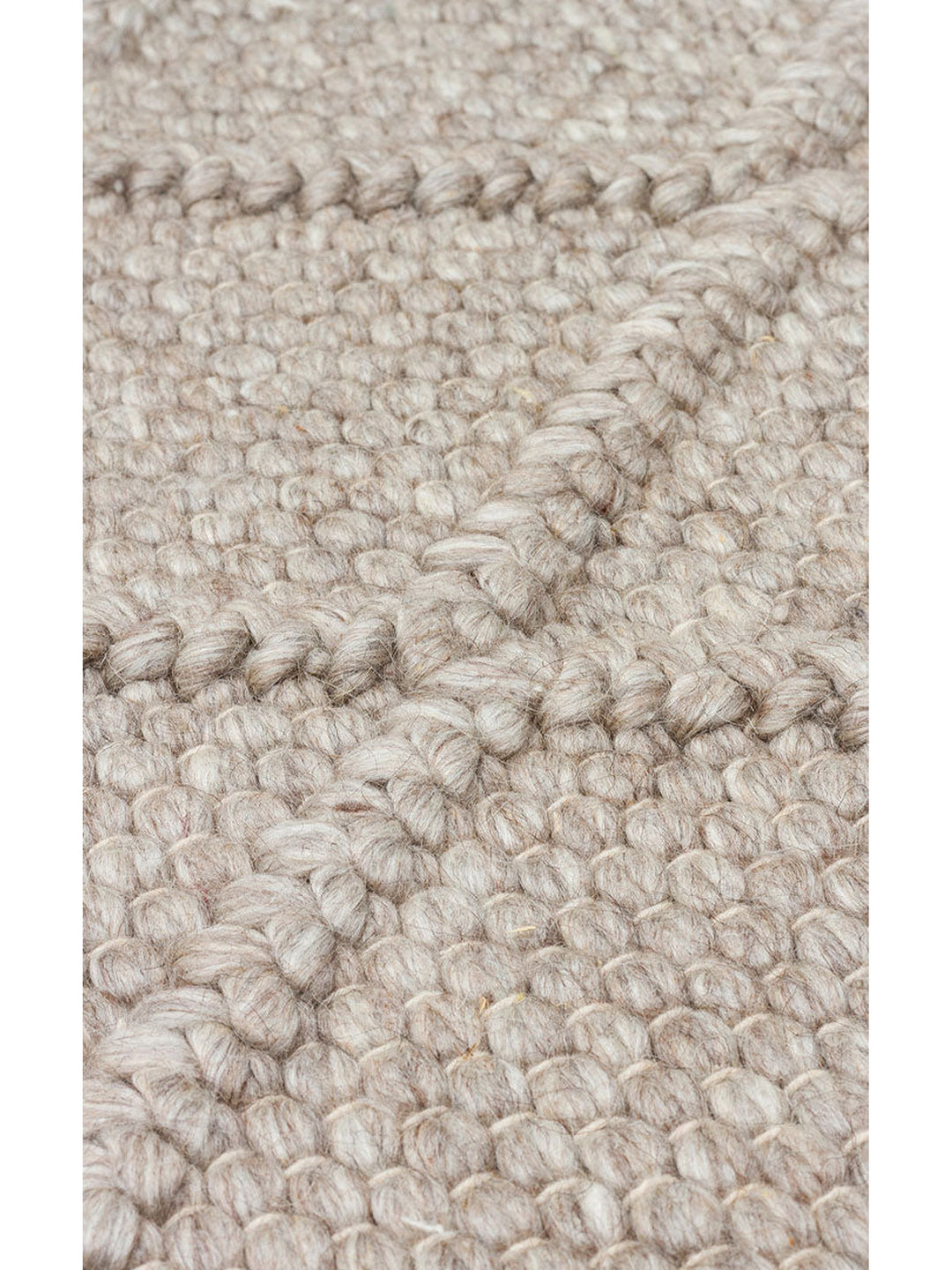 Woolstar %100 Naturel Kazak Desenli Salon Oturma Odası Koridor Antre El Dokuma Örgü Halı DIAMONDBRWN - Carpetdocia