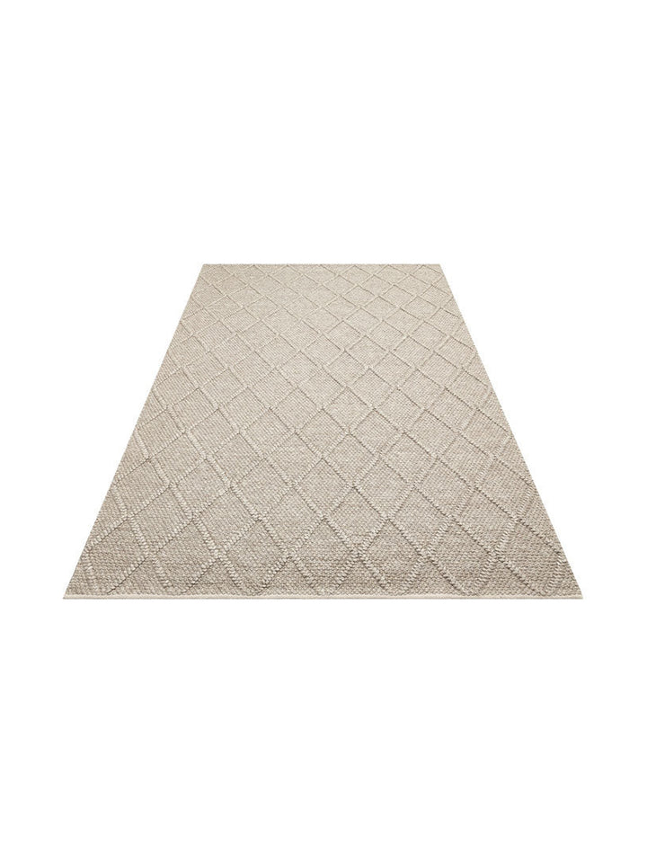 Woolstar %100 Naturel Kazak Desenli Salon Oturma Odası Koridor Antre El Dokuma Örgü Halı DIAMONDBRWN - Carpetdocia