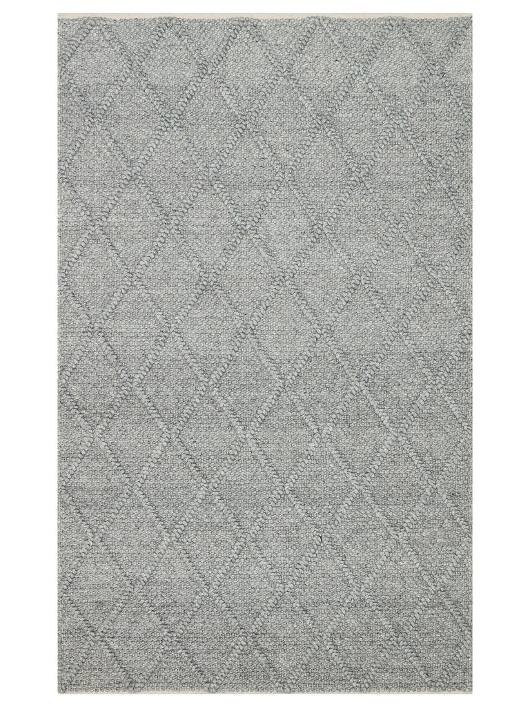 Woolstar 100% Natural Kazak Patterned Living Room Sitting Room Corridor Entrance Handwoven Knitted Carpet DIAMONDGREY